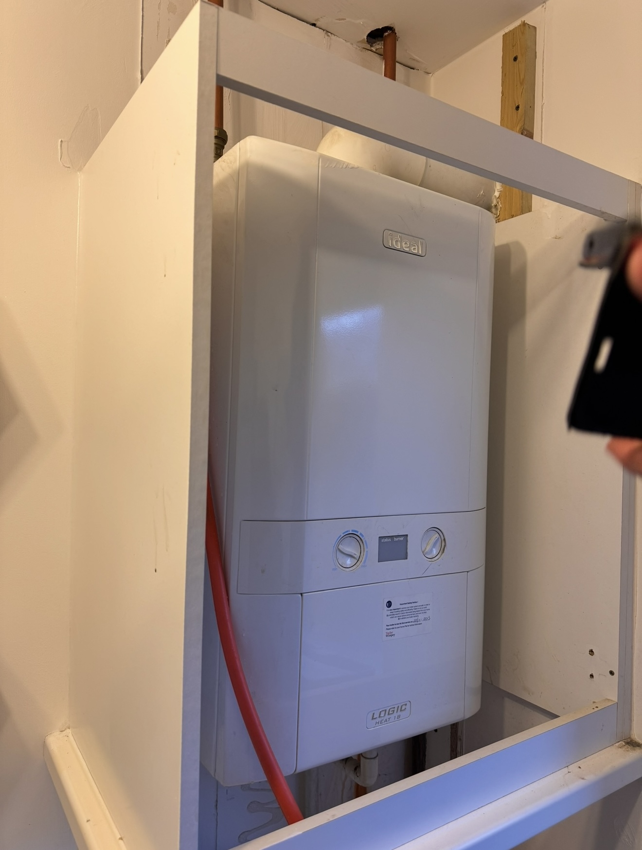 Gas Safe boiler commission and pipework in Haddington
