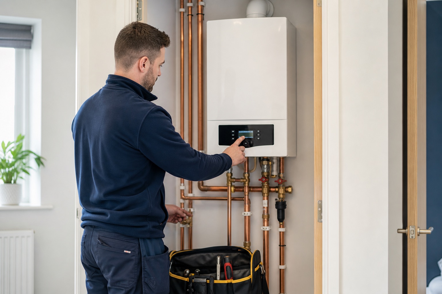 New combi boiler installation