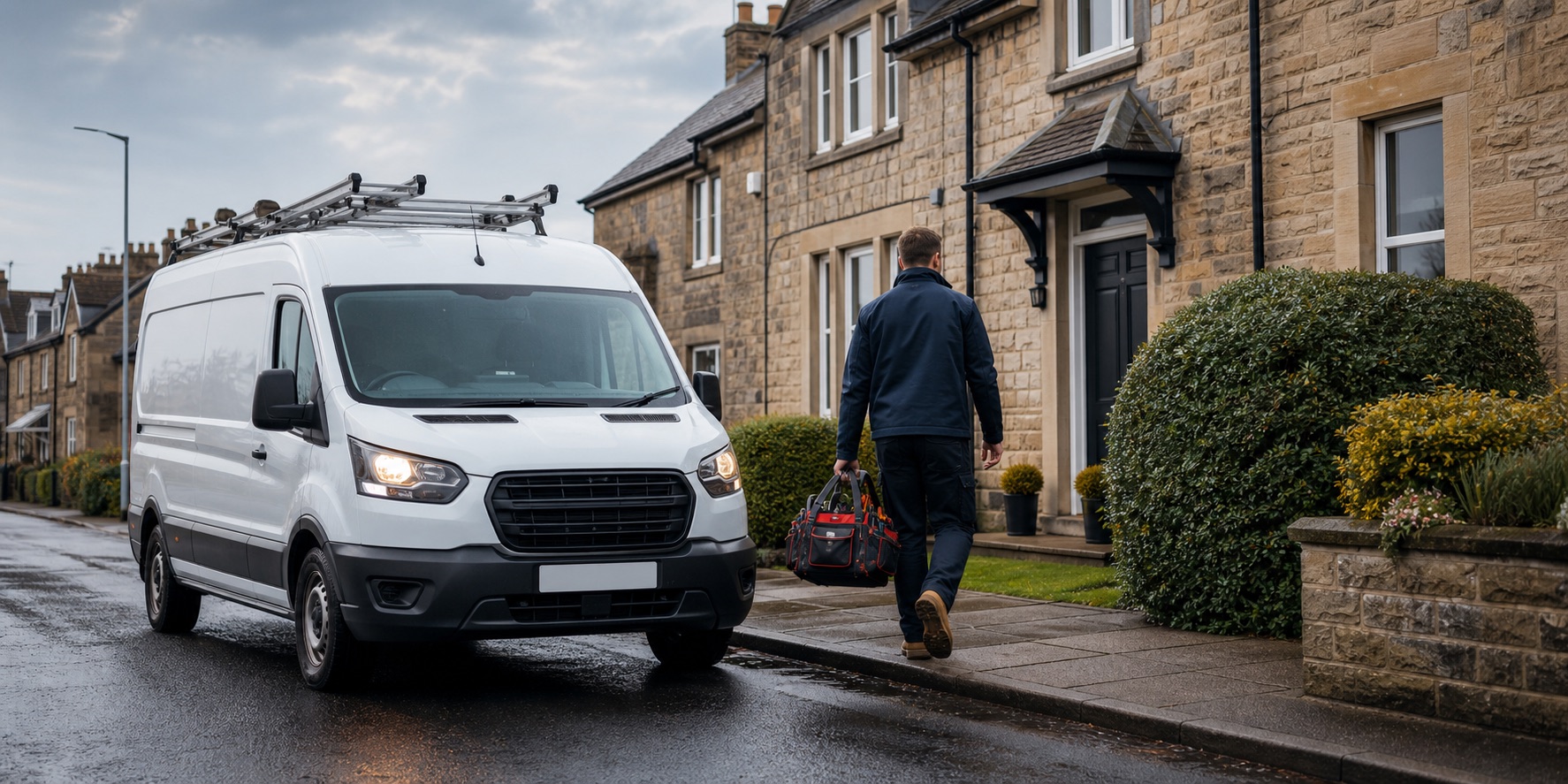 Local Midlothian plumber attending an emergency callout